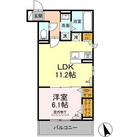 矢田駅 徒歩2分 2階の物件間取画像